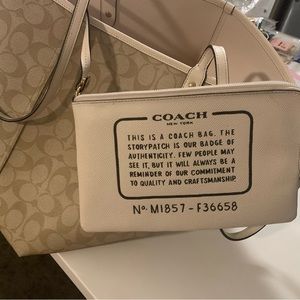 Coach reversible tote bag